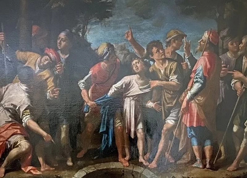Aurelio Lomi - Giuseppe calato nella cisterna, Convento spezzino di Gaggiola, La Spezia